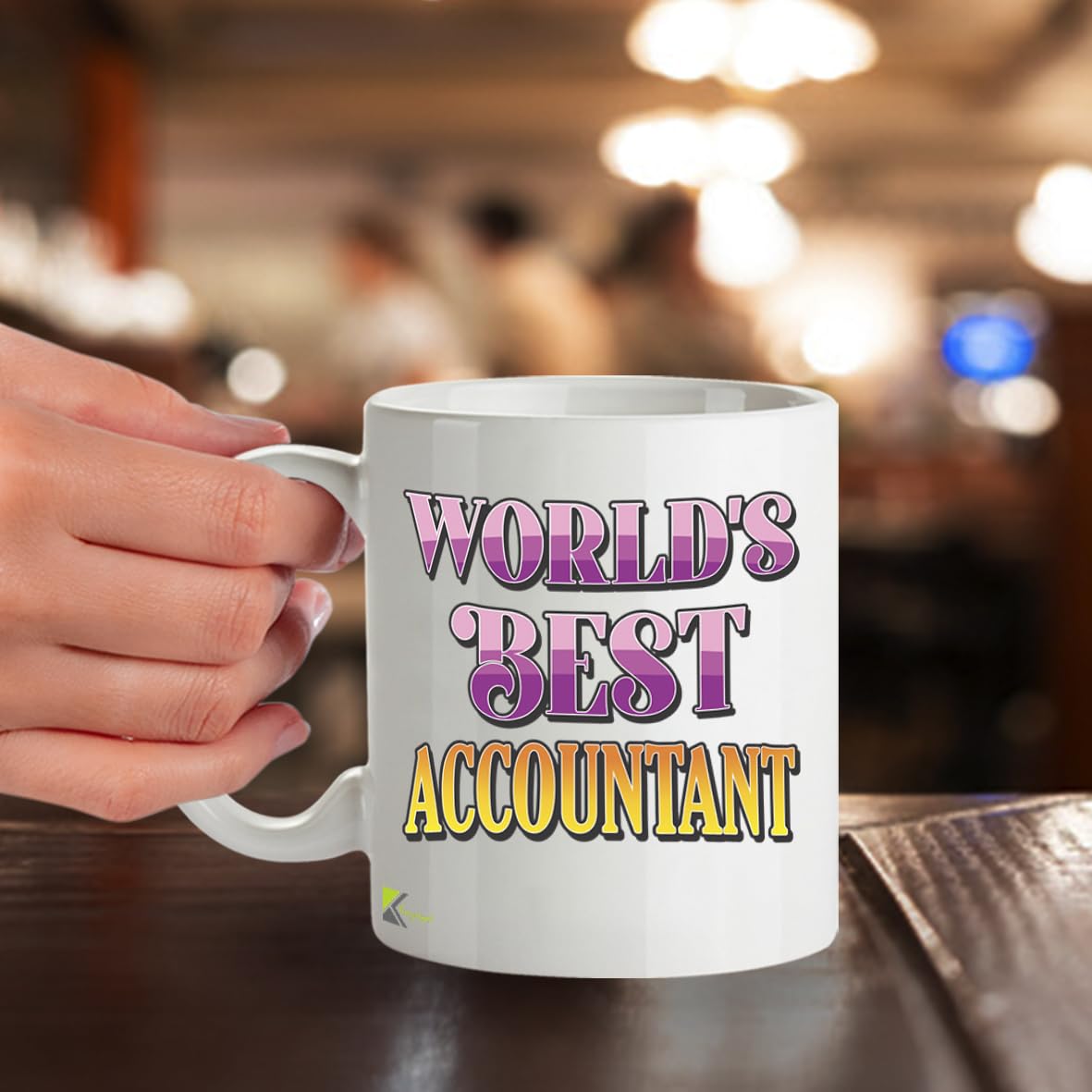 Kruzroyal DZ851 World's Best Accountant Coffee Mug 11oz - Funny Accounting Gift for CPA Tax Professional Office Worker Birthday Christmas