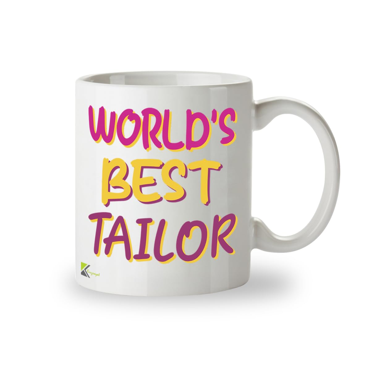 Kruzroyal DZ872 World's Best Tailor Mug 11oz - White Ceramic Cup for Seamstress, Dressmaker - Funny Birthday, Thank You Present for Him or Her
