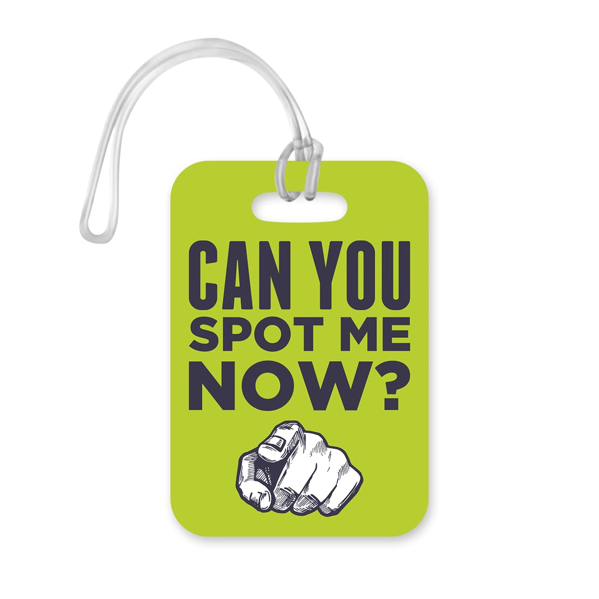 LT029 Can You Spot Me Now? Novelty Funny Unique Designer Gift Glossy Plastic Suitcase Luggage Tag