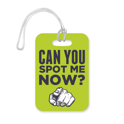 LT029 Can You Spot Me Now? Novelty Funny Unique Designer Gift Glossy Plastic Suitcase Luggage Tag