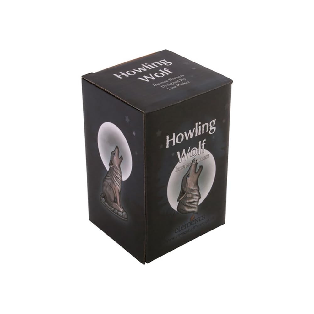 Something Different Wholesale Dark Brown Wolf Design Incense Cone Holder - 12.5cm x 6.5cm (1 Pc) - Eye-catching Design - Perfect Ambience Enhancer for Home & Office