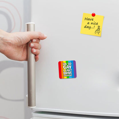 FM033 I love pooping and then texting you about it Novelty Funny Idea Glossy Metal Square Fridge Magnet