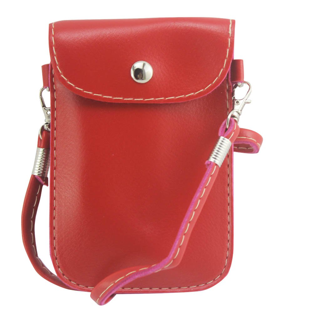 Leather PU Universal Mobile Phone Bag Case Cover Pouch With Shoulder Bag Strap Ladies Girls For Apple iPhone 3 3GS 4 4S 5 5S 5C. Samsung Galaxy S2 S3, Blackberry