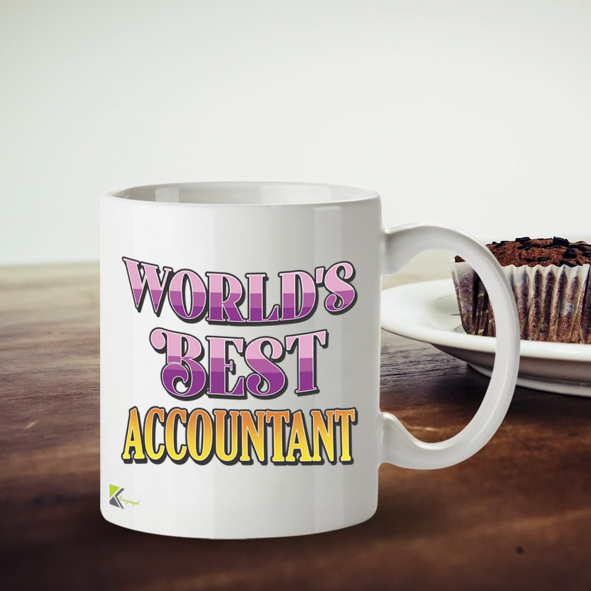 Kruzroyal DZ851 World's Best Accountant Coffee Mug 11oz - Funny Accounting Gift for CPA Tax Professional Office Worker Birthday Christmas
