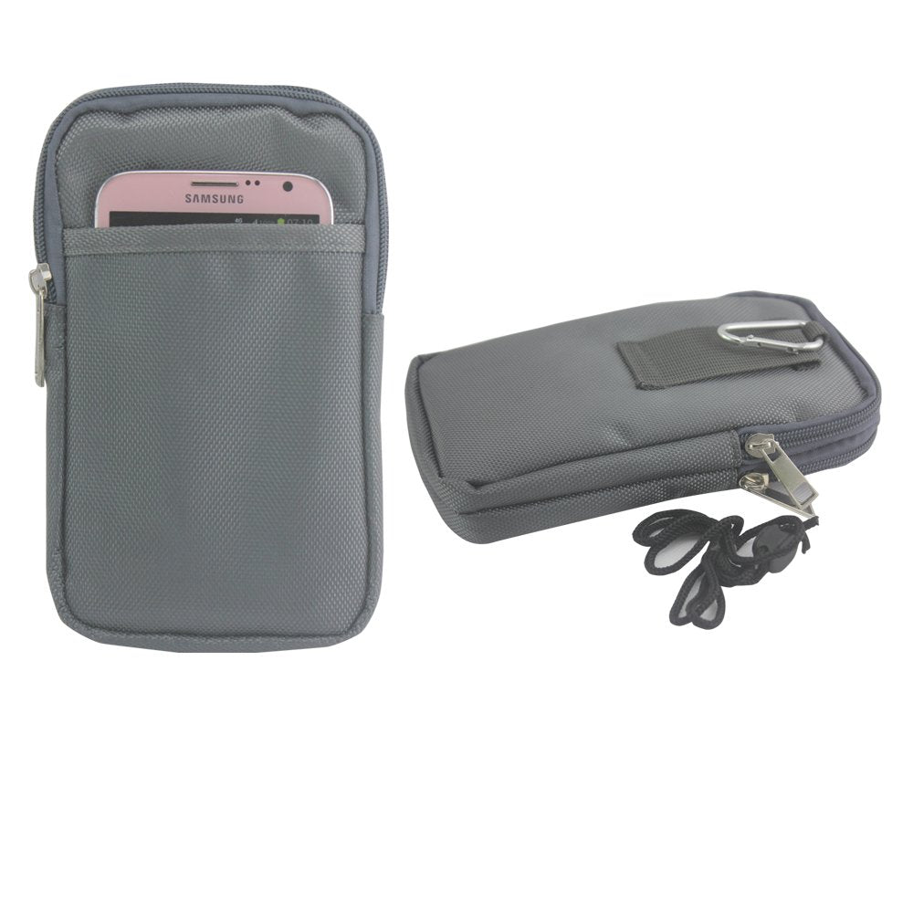 Grey Universal Tactical Army Camouflage Gray Belt Velcro Case Cover Belt Loop Hip Holster Pouch Case Mobile Phone For Nokia Lumia HTC One X Blackberry Bold Curve Q10 Z10 Apple iPhone 4 s 5 5S 6 6 Plus Samsung Galaxy S3 S2 S4 S5