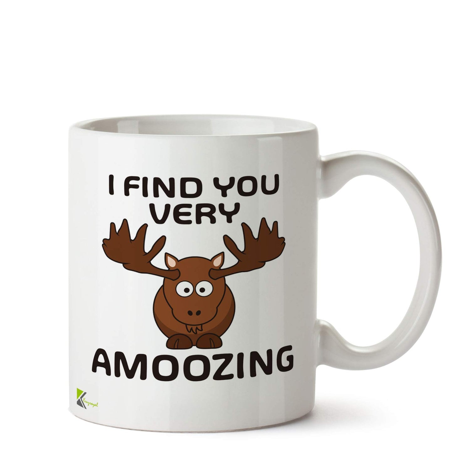 Kruzroyal DZ502 I find You Very amoozing Funny Novelty Great Gift Idea Coffee Tea Ceramic Mug