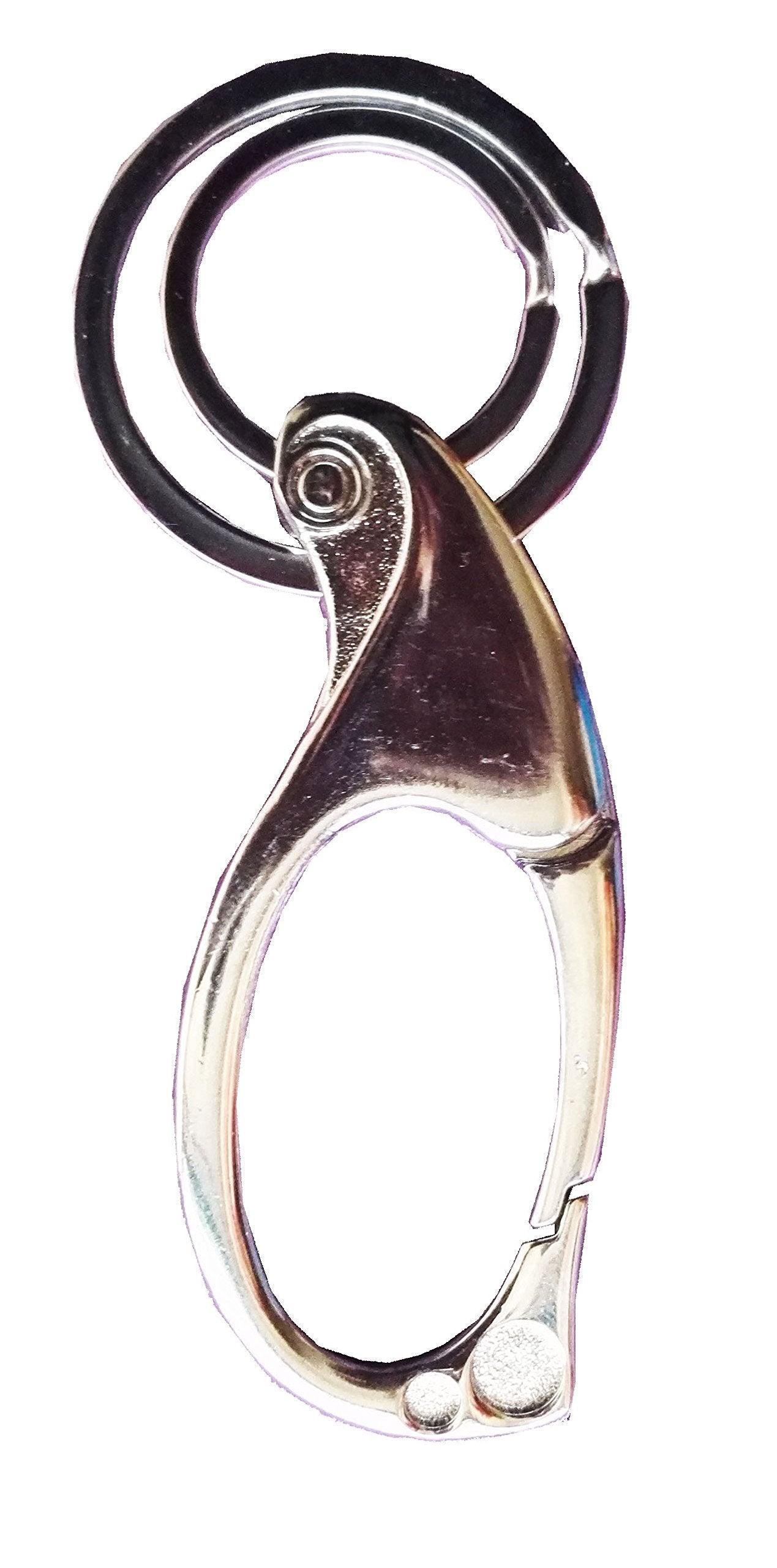 Kruzroyal 1 x Lobster Swivel Clasps Keyrings Metal Clips Keychain Keyring Clip on Belt Loops Pants