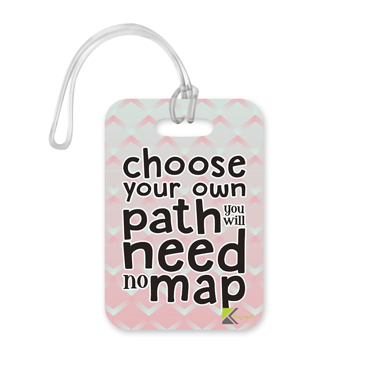 LT210 Choose Your own Path You Will Need no map Novelty Funny Unique Designer Gift Glossy Plastic Suitcase Luggage Tag