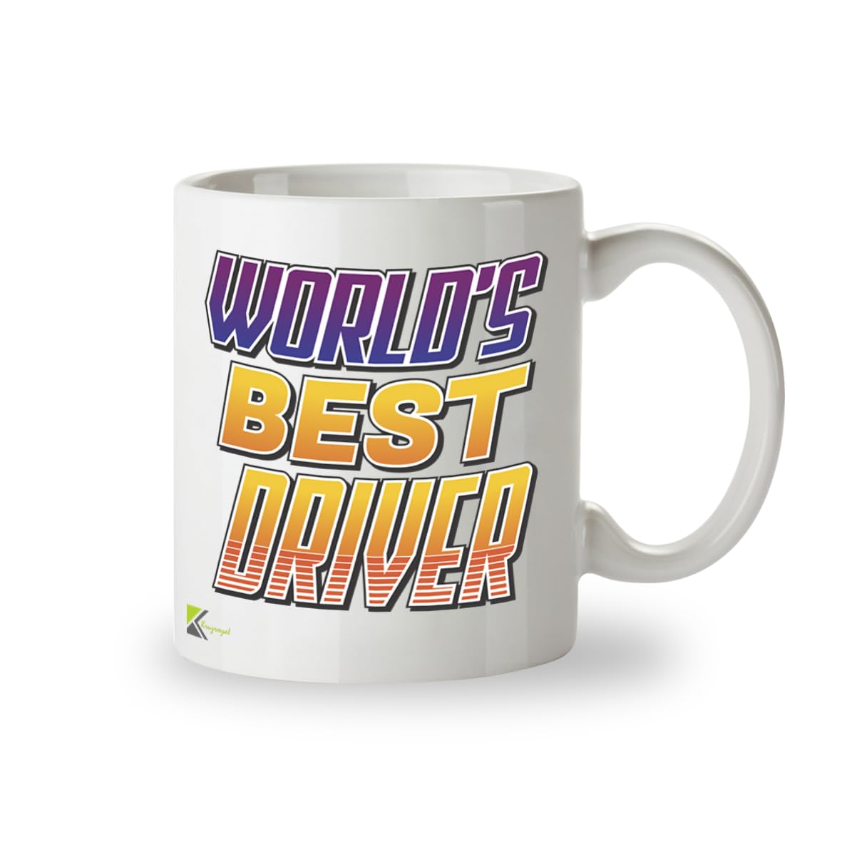 Kruzroyal DZ809 World's Best Driver Coffee Mug 11oz - Funny Gifts for Dad Men Truck Bus Delivery Driver - Thank You Appreciation Novelty Cup for Birthday Christmas