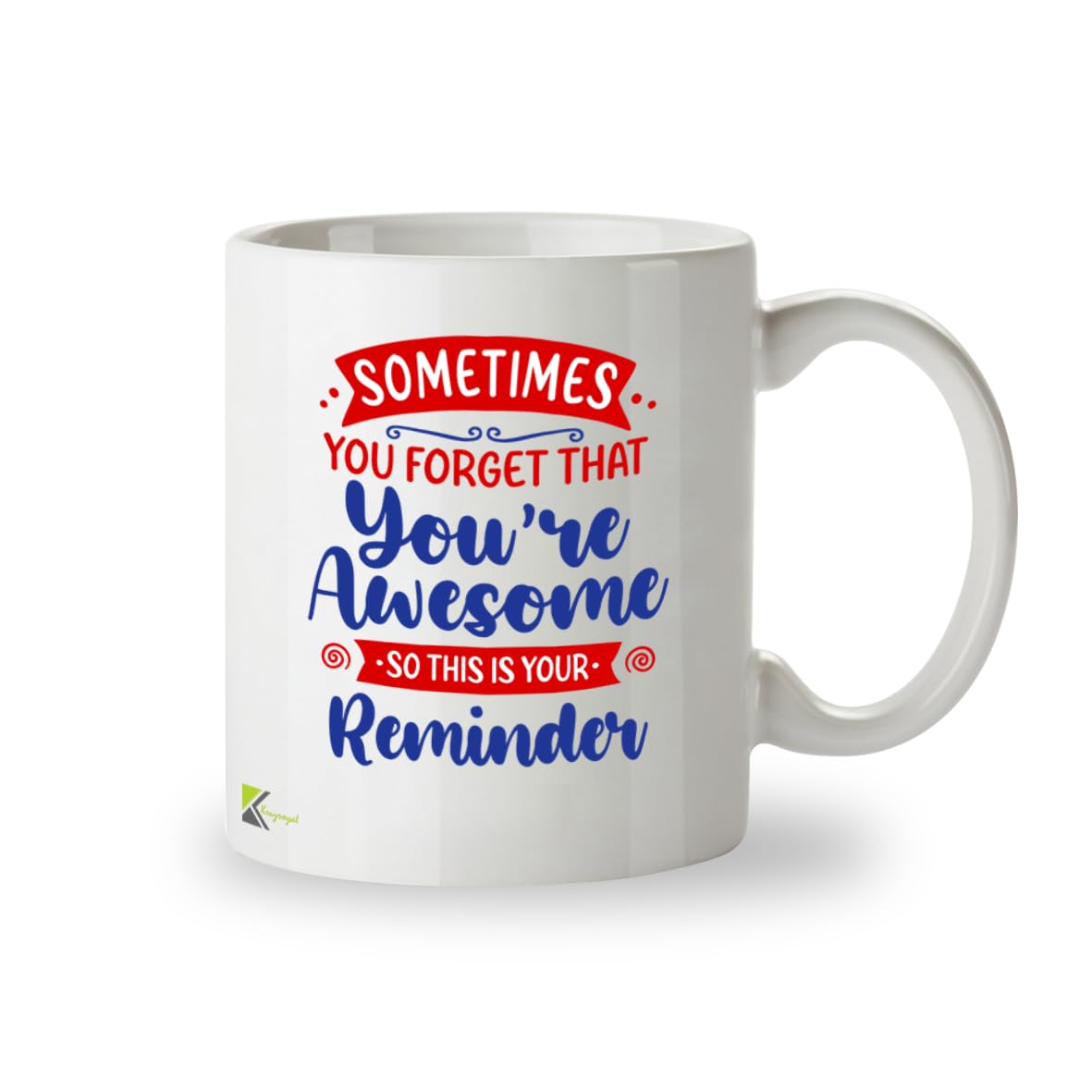 Kruzroyal You're Awesome Mug - Motivational Coffee Cup - Inspirational Appreciation Gift for Men, Women, Boss, Colleague - 11oz Ceramic - Thank You, Work Anniversary, Birthday Gift