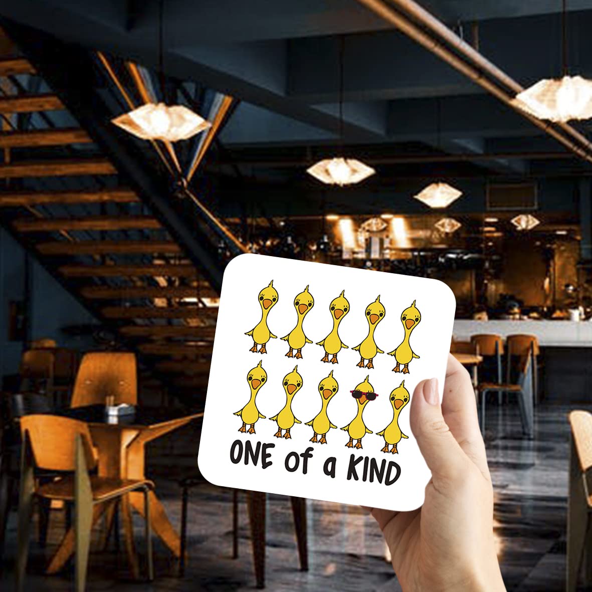 CS486 One of a Kind Novelty Funny Coffee Tea Drink Gift Glossy MDF Wooden Coaster