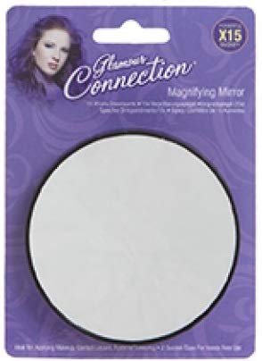 Magnifying Mirror 15x Magnification Close Eye Makeup Cosmetic Eyebrow Suction