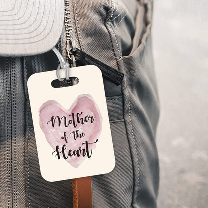 LT026 Mother of The Heart Novelty Funny Unique Designer Gift Glossy Plastic Suitcase Luggage Tag