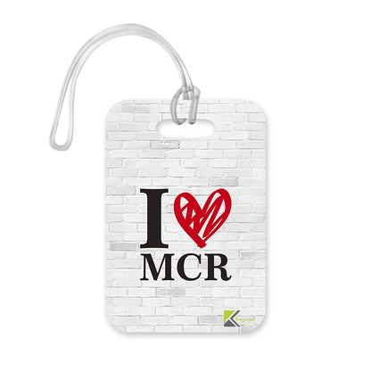 LT245 I Love MCR Novelty Funny Unique Designer Gift Glossy Plastic Suitcase Luggage Tag