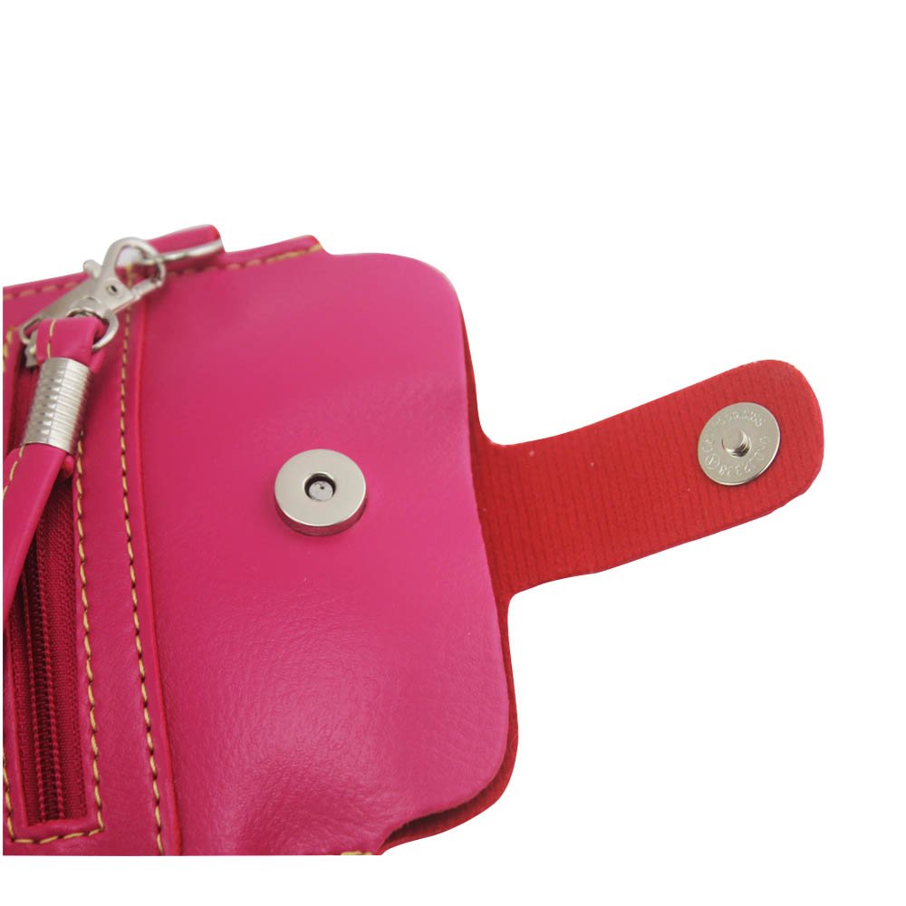 Kruzroyal Universal PU Leather Mobile Phone Bag Case Cover Pouch With Shoulder Strap Bag Ladies Girls