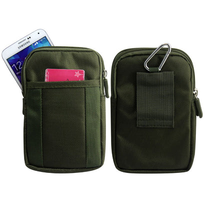Green Universal Tactical Army Camouflage Belt Velcro Case Cover Belt Loop Hip Holster Pouch Case Mobile Phone For Nokia Lumia HTC One X Blackberry Bold Curve Q10 Z10 Apple iPhone 4 s 5 5S Samsung Galaxy S3 S2 S4