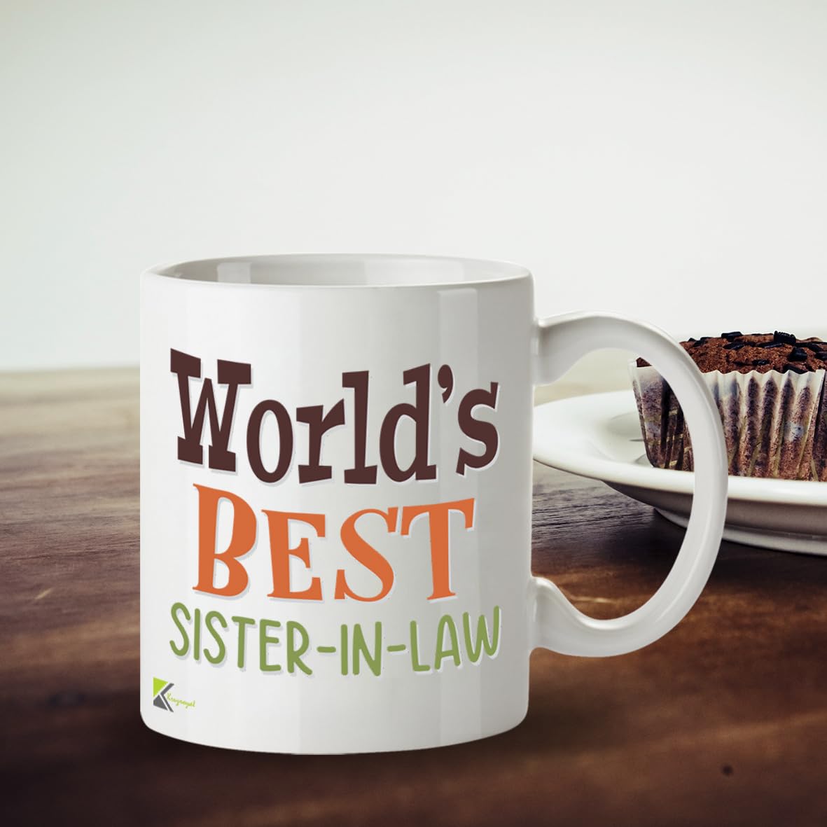 Kruzroyal DZ898 World's Best Sister-in-Law 11OZ Tea/Coffee Mug Cup - Unique Coffee Cup and Gift Ideas, Sister-in-law's Mug