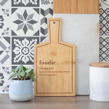 Bamboo Serving Board - Foodie Gift: Eco-Friendly, Durable & Food Safe