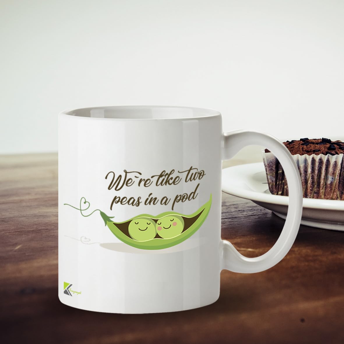 We're Like Two peas in a pod Funny Novelty Great Gift Idea Coffee Tea Mug | Gift for Best Friend Partner Couple | Romantic Anniversary Valentine - Funny Mug for Him, Her, Boyfriend or Wife