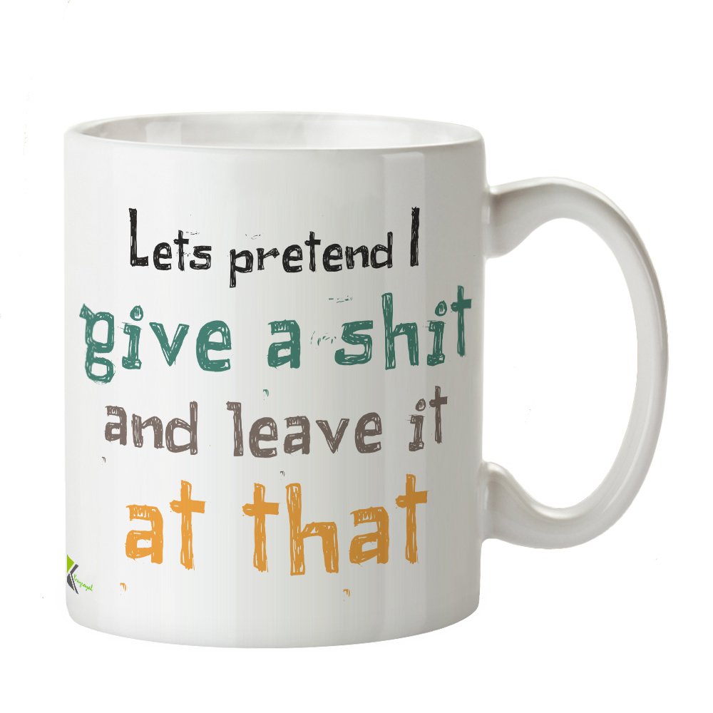 Kruzroyal DZ241 I Work here (Unfortunately) Funny Novelty Great Gift Idea Coffee Tea Mug
