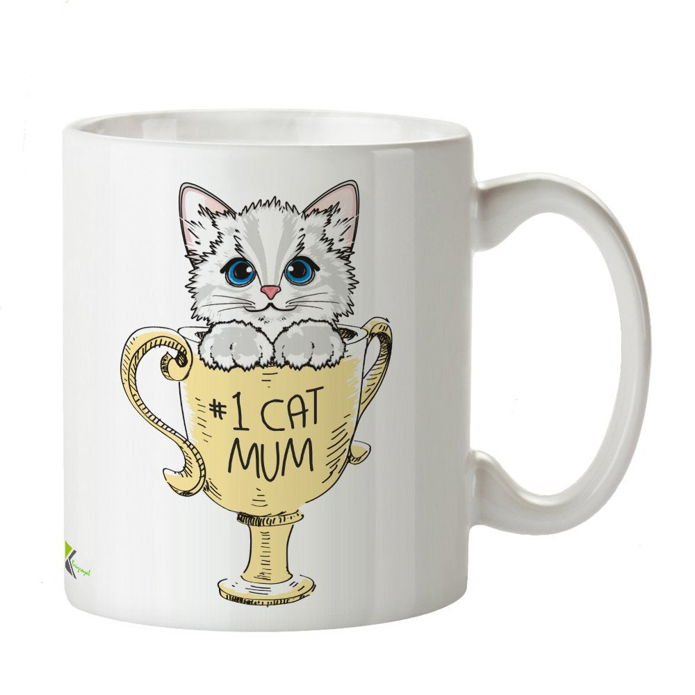 Kruzroyal DZ344#1 cat Mum Funny Novelty Great Gift Idea Coffee Tea Mug