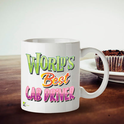 Kruzroyal DZ810 World's Best Car Driver Mug 11oz - Funny New Driver Gifts for Men Dad - Passed Driving Test & Car Enthusiast Novelty Cup - Birthday Present