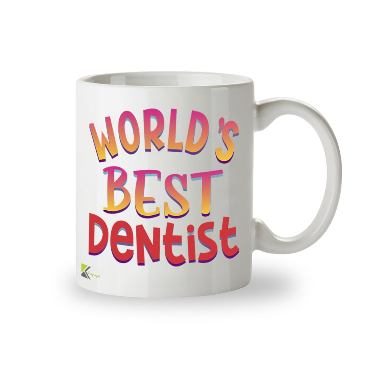 Kruzroyal DZ859 World's Best Dentist Mug 11oz - White Ceramic Cup for Hygienist, Dental Student - Funny Birthday, Graduation, Thank You Present
