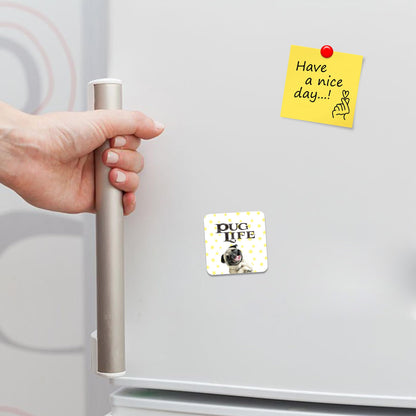 FM056 Duck Off Novelty Funny Idea Glossy Metal Square Fridge Magnet