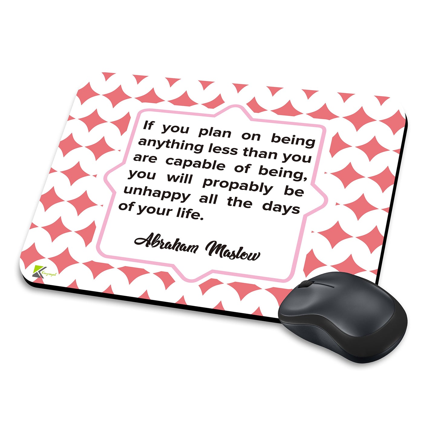 MM275 - If you plan on being anything less than you are capable of being Novelty Gift Mousemat/MousePad Anti Slip Laptop Computer PC Mouse Mat