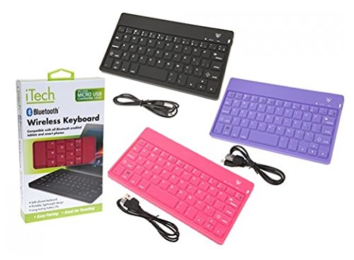 PMS SILICONE WIRELESS KEYBOARD W/TABLET STAND & STYLUS GIFT