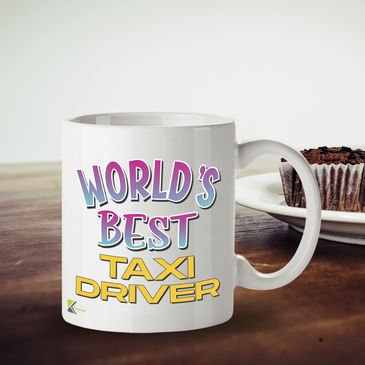 Kruzroyal DZ893 World's Best Taxi Driver 11OZ Tea/Coffee Mug Cup - Unique Coffee Cup and Gift Ideas, Taxi Driver's Mug