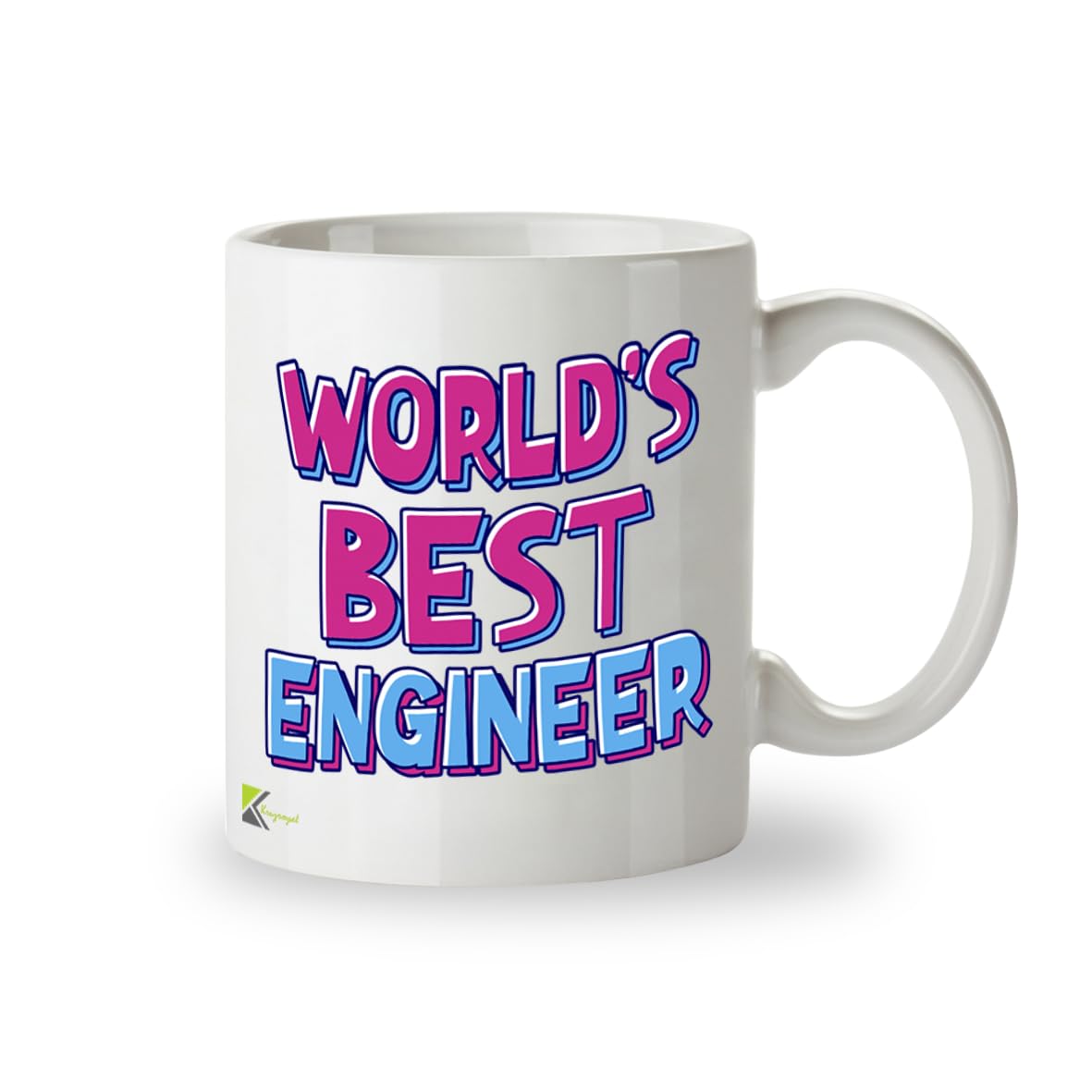 Kruzroyal DZ802 World's Best Engineer Mug - Funny Novelty Coffee Cup for Men Women - Thank You, Birthday, Gift for Engineering Student, Graduate, Professional