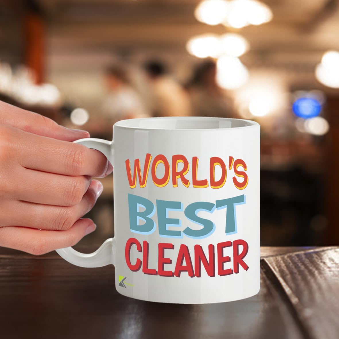 Kruzroyal DZ808 World's Best Cleaner Coffee Mug 11oz - Thank You Gifts for Cleaners Housekeeper Janitor - Funny Appreciation Novelty Cup for Men Women Birthday Christmas
