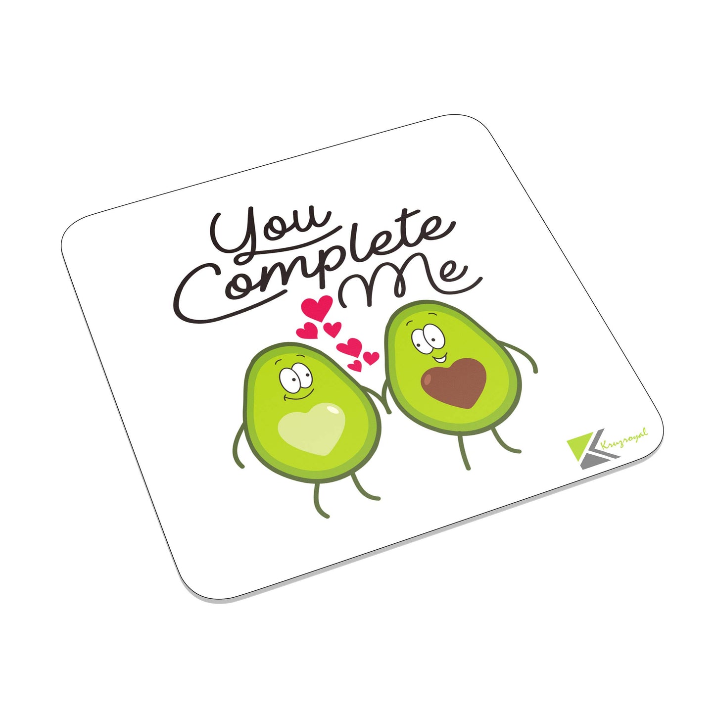 FM059 You Complete Me Novelty Funny Idea Glossy Metal Square Fridge Magnet