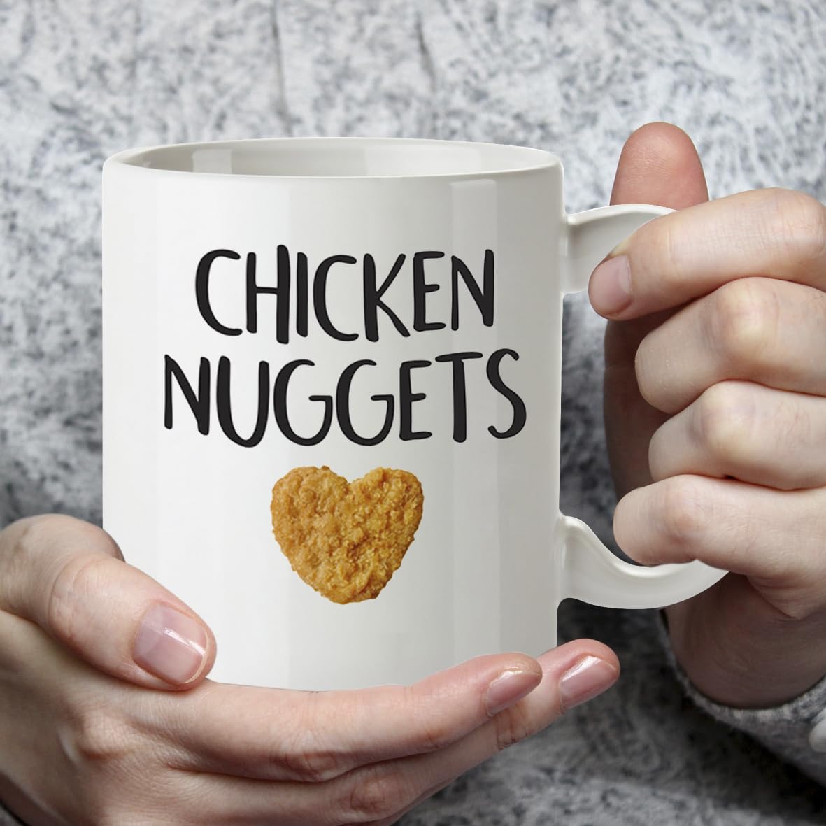 Kruzroyal DZ650 Chicken Nuggets Funny Novelty Great Gift Idea Coffee Tea Ceramic Mug