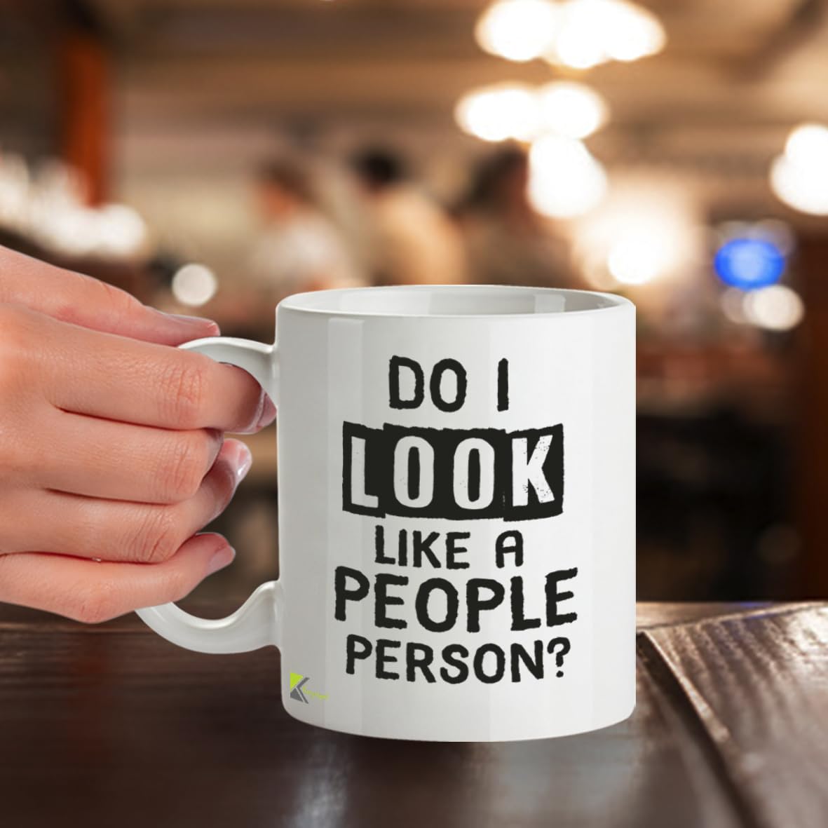 Kruzroyal DZ215 Do i Look Like a People Person? Funny Novelty Great Gift Idea Coffee Tea Mug