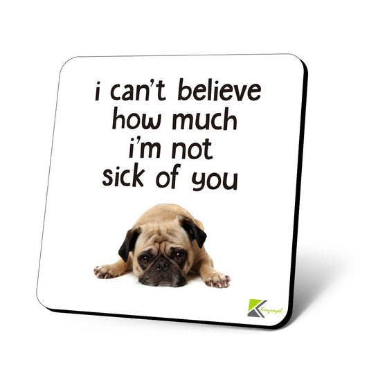 CS1040 I Can't Believe How Much I'm not Sick of You Novelty Funny Coffee Tea Drink Christmas Gift Glossy MDF Wooden Coaster