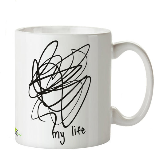 Kruzroyal DZ206 My Life Funny Novelty Great Gift Idea Coffee Tea Mug