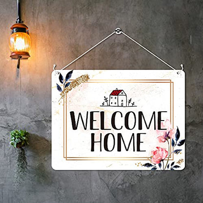 Kruzroyal MP411 Welcome Home Funny Novelty Retro Vintage Metal Wall Sign Plaque 20cm x 15cm