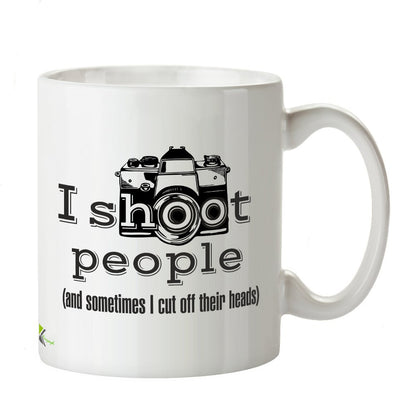 Kruzroyal Funny Photographer Mug, I Shoot People (and Sometimes i Cut Off Their Heads), Novelty Joke Gift for Photography Lover or Student, Funny Gift Idea Coffee Tea Mug, 11 oz DZ158