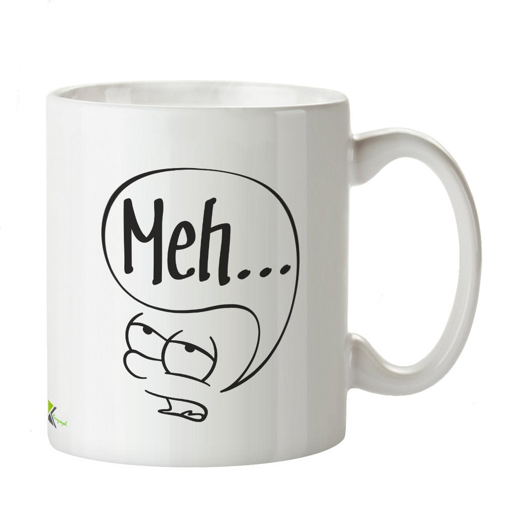 Kruzroyal DZ222 Meh... Funny Novelty Great Gift Idea Coffee Tea Mug