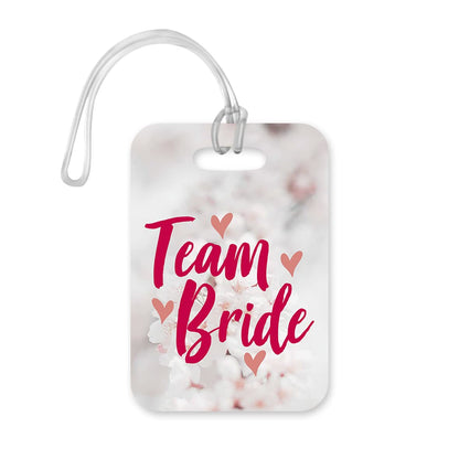 LT022 Team Bride Novelty Funny Unique Designer Gift Glossy Plastic Suitcase Luggage Tag