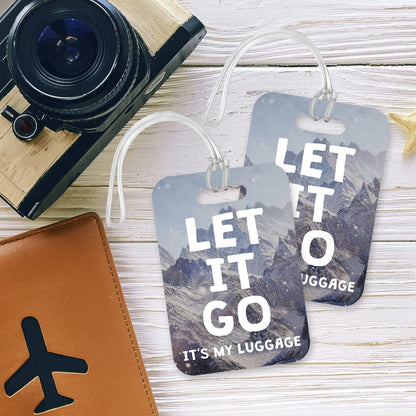 LT207 Let It Go, It's My Luggage Novelty Funny Unique Designer Gift Glossy Plastic Suitcase Luggage Tag
