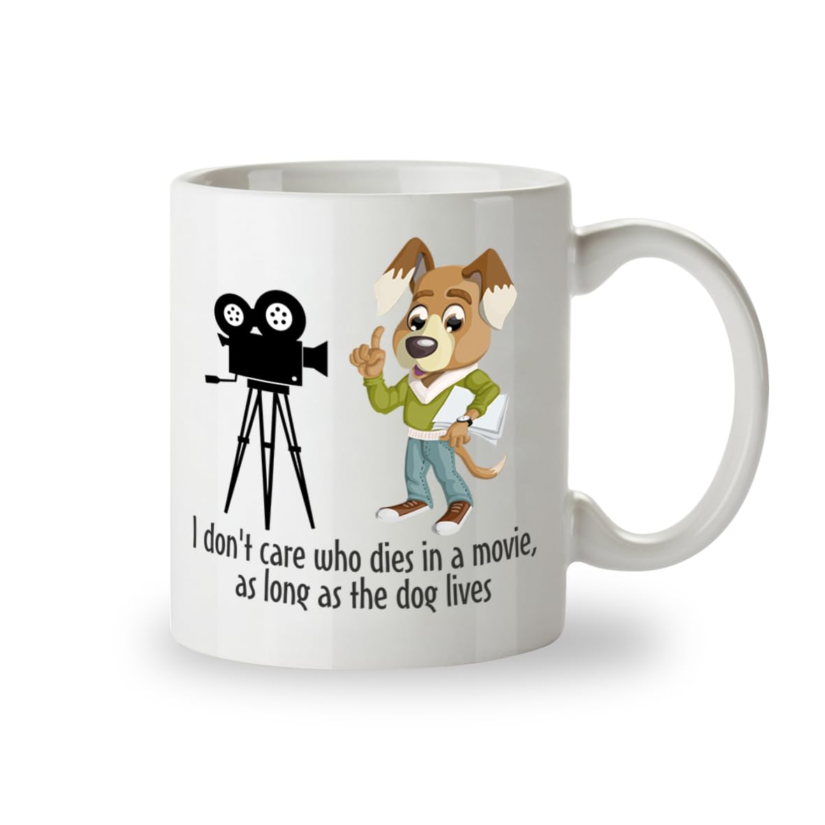 Kruzroyal As Long As The Dog Lives Funny Mug, Novelty Coffee Cup, Dog Lover Gift for Movie Fans