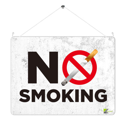 Kruzroyal MP441 No Smoking Funny Novelty Retro Vintage Metal Wall Sign Plaque 20cm x 15cm