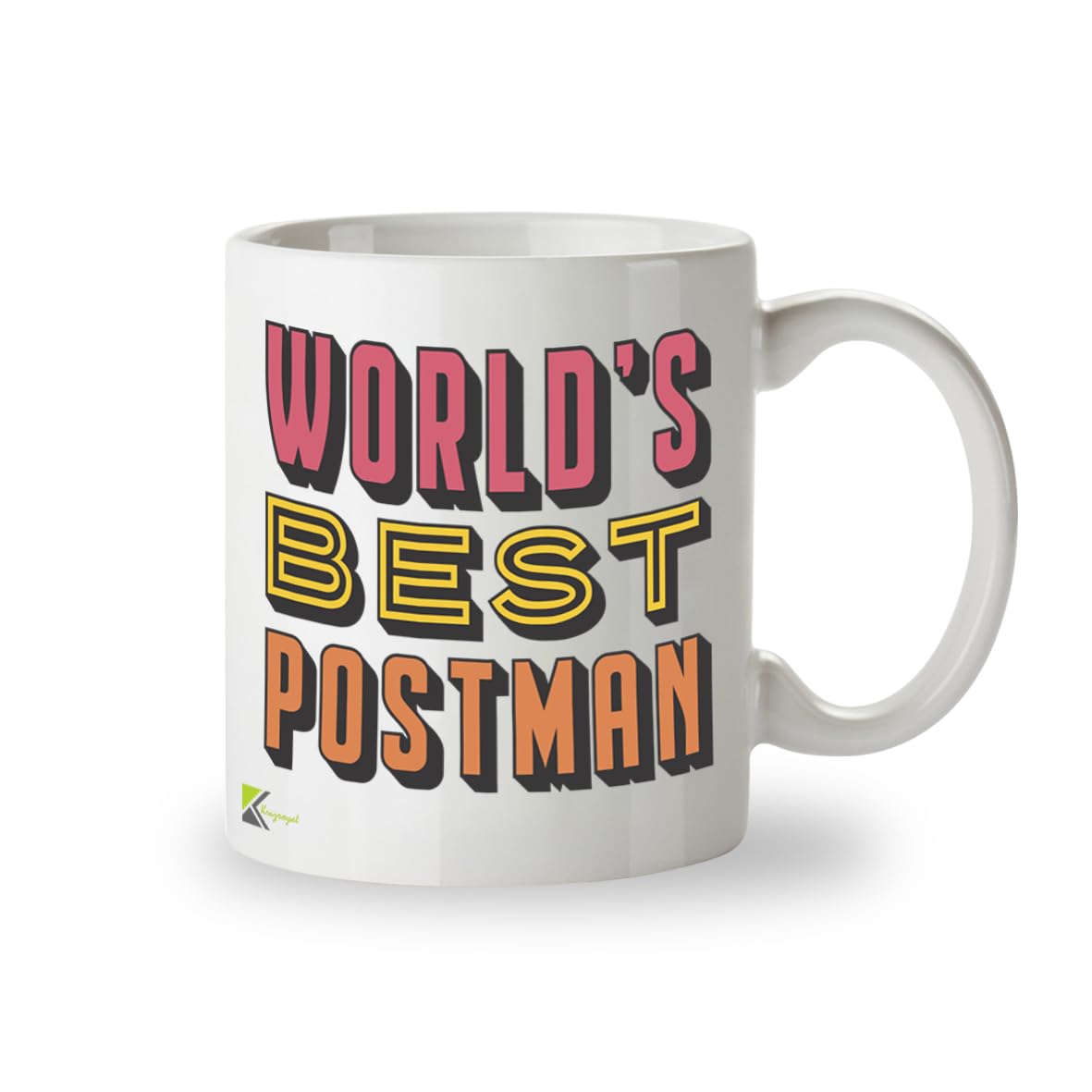 Kruzroyal DZ811 World's Best Postman Mug 11oz - Funny Coffee Cup & Thank You Gift for Mail Carrier, Postie Appreciation Present