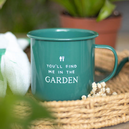 Something Different Wholesale Forest Green Lightweight Garden Mug - Durable Outdoor Cup for Contemporary Garden Decor and Potting Shed Enthusiasts - Caffeine Fix Mug