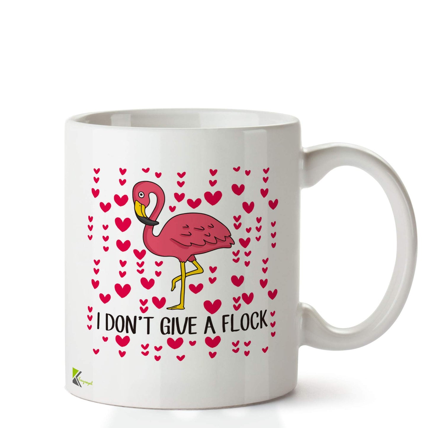 Kruzroyal DZ674 I Don't give a Flock Funny Novelty Great Gift Idea Coffee Tea Ceramic Mug