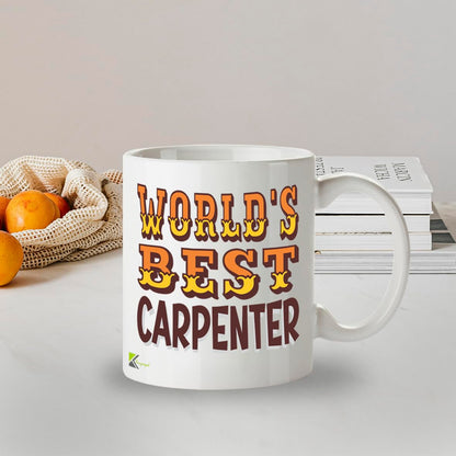 Kruzroyal DZ803 World's Best Carpenter Coffee Mug 11oz - Gifts for Carpenters Men Dad - Funny Woodworking & Handyman Novelty Cup for Birthday Christmas Fathers Day 11OZ