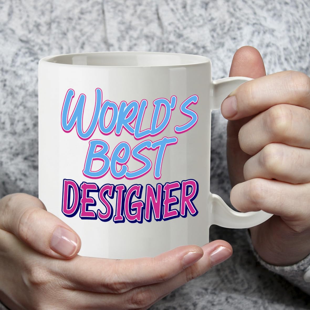 Kruzroyal DZ869 World's Best Designer Mug 11oz - White Ceramic Cup for Graphic, Web, UI/UX Designer - Funny Birthday, Leaving, Thank You Present